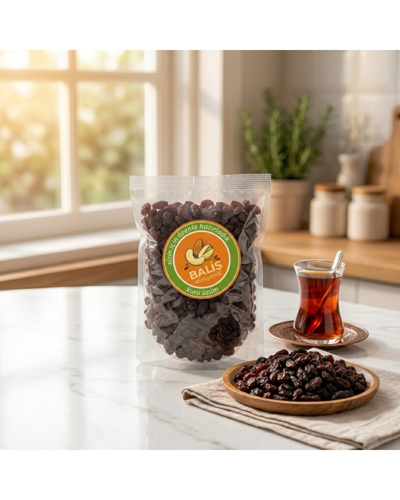 Taze ve Tatlı Kuru Üzüm - 500 g Özel Ambalaj