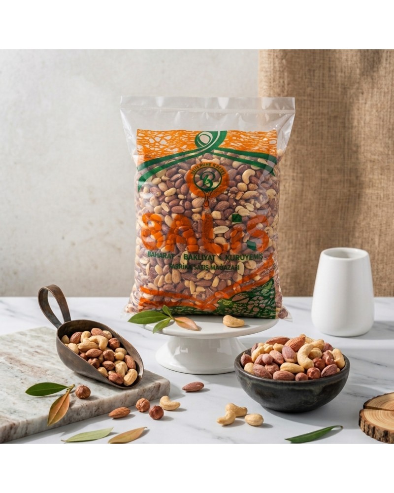 Lüks Karışık Kuruyemiş 5 kg - Antep Fıstığı, Kaju, Badem, Fındık içi & Fıstık İçi